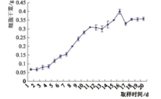 歐洲花楸懸浮細(xì)胞液生長(zhǎng)曲線變化實(shí)驗(yàn)