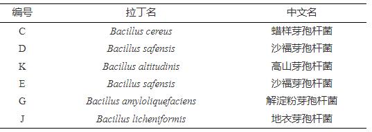 腐敗低溫肉制品分離出的芽孢桿菌生長速率與產(chǎn)酸能力（一）
