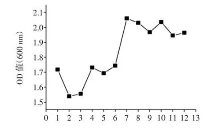 葡萄糖、乳酸鈉對(duì)丙酸桿菌生長(zhǎng)曲線的影響（二）